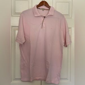 Burberry London Polo Top Shirt Pink L
